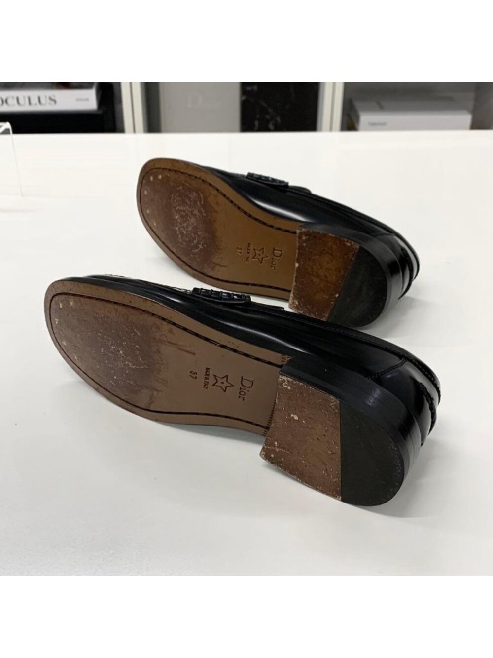 Dior Forever CD Logo Plate Loafers - Picture 6 of 9